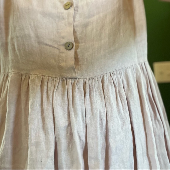 Linen Sea Handmade Sleeveless Linen Dress, Wide Fit Medium - Picture 7 of 13